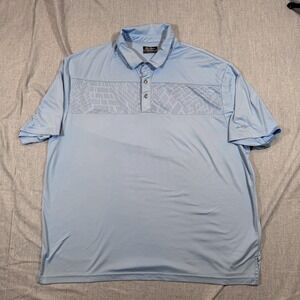 Ben Hogan Polo Shirt Mens 3XL Performance Golf‎ Geometric Pattern Short Sleeve
